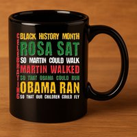 Celebrating Black History Month Rosa Martin Obama 11oz C Handle Ceramic Mug