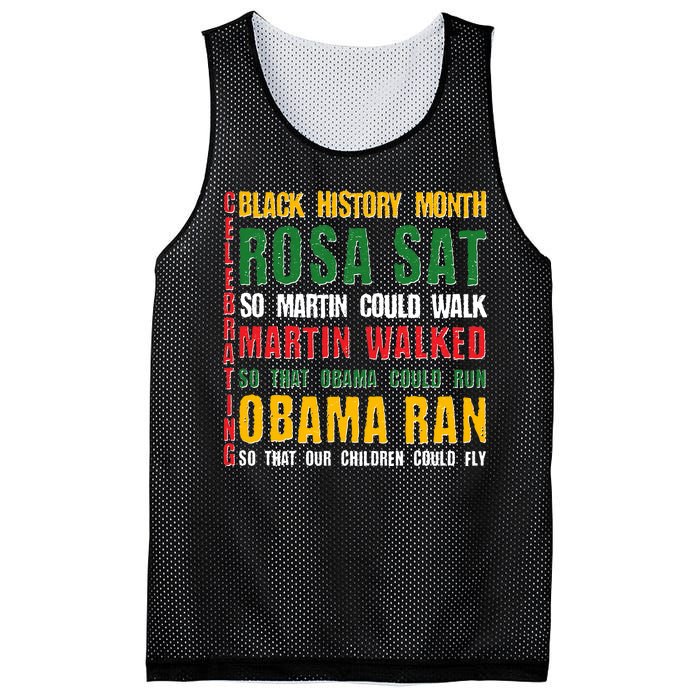 Celebrating Black History Month Rosa Martin Obama Mesh Reversible Basketball Jersey Tank