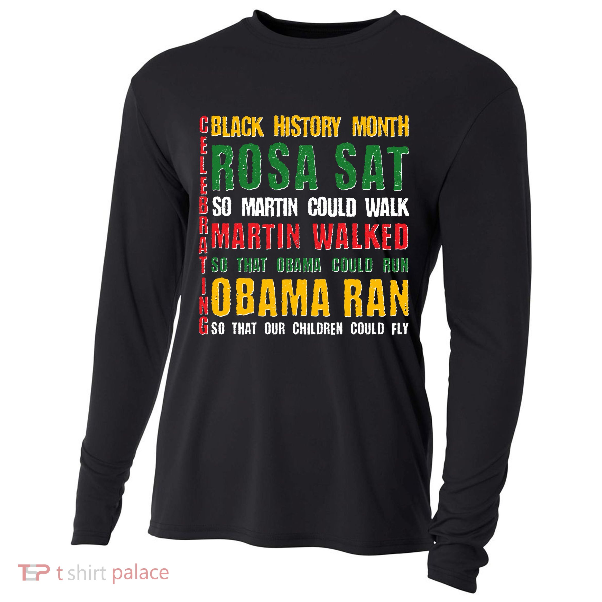 Celebrating Black History Month Rosa Martin Obama Cooling Performance Long Sleeve Crew
