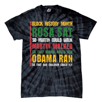 Celebrating Black History Month Rosa Martin Obama Tie-Dye T-Shirt