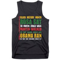 Celebrating Black History Month Rosa Martin Obama Tank Top