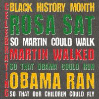 Celebrating Black History Month Rosa Martin Obama Cotton Canvas Backpack