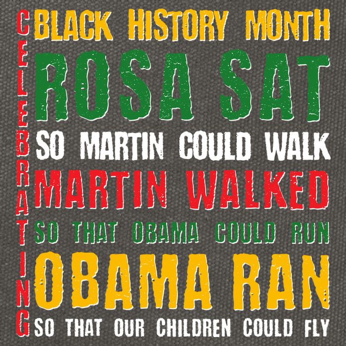 Celebrating Black History Month Rosa Martin Obama Cotton Canvas Backpack