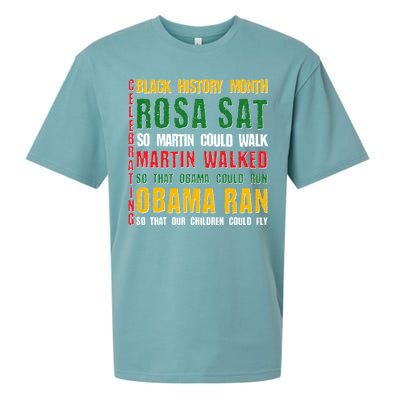 Celebrating Black History Month Rosa Martin Obama Sueded Cloud Jersey T-Shirt