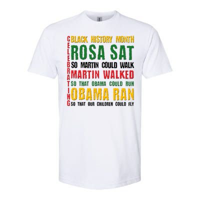 Celebrating Black History Month Rosa Martin Obama Softstyle CVC T-Shirt