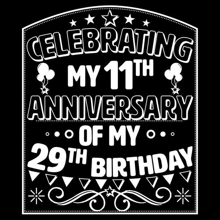 Celebrating My 11th Anniversary of My 29th Birthday 40th Birthday Cooling Performance Crew T-Shirt