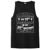 Celebrating My 11th Anniversary of My 29th Birthday 40th Birthday PosiCharge Competitor Tank