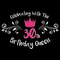 Celebrating With The 30th Birthday Queen Cooling Performance Crew T-Shirt