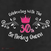 Celebrating With The 30th Birthday Queen 11oz C Handle Ceramic Mug