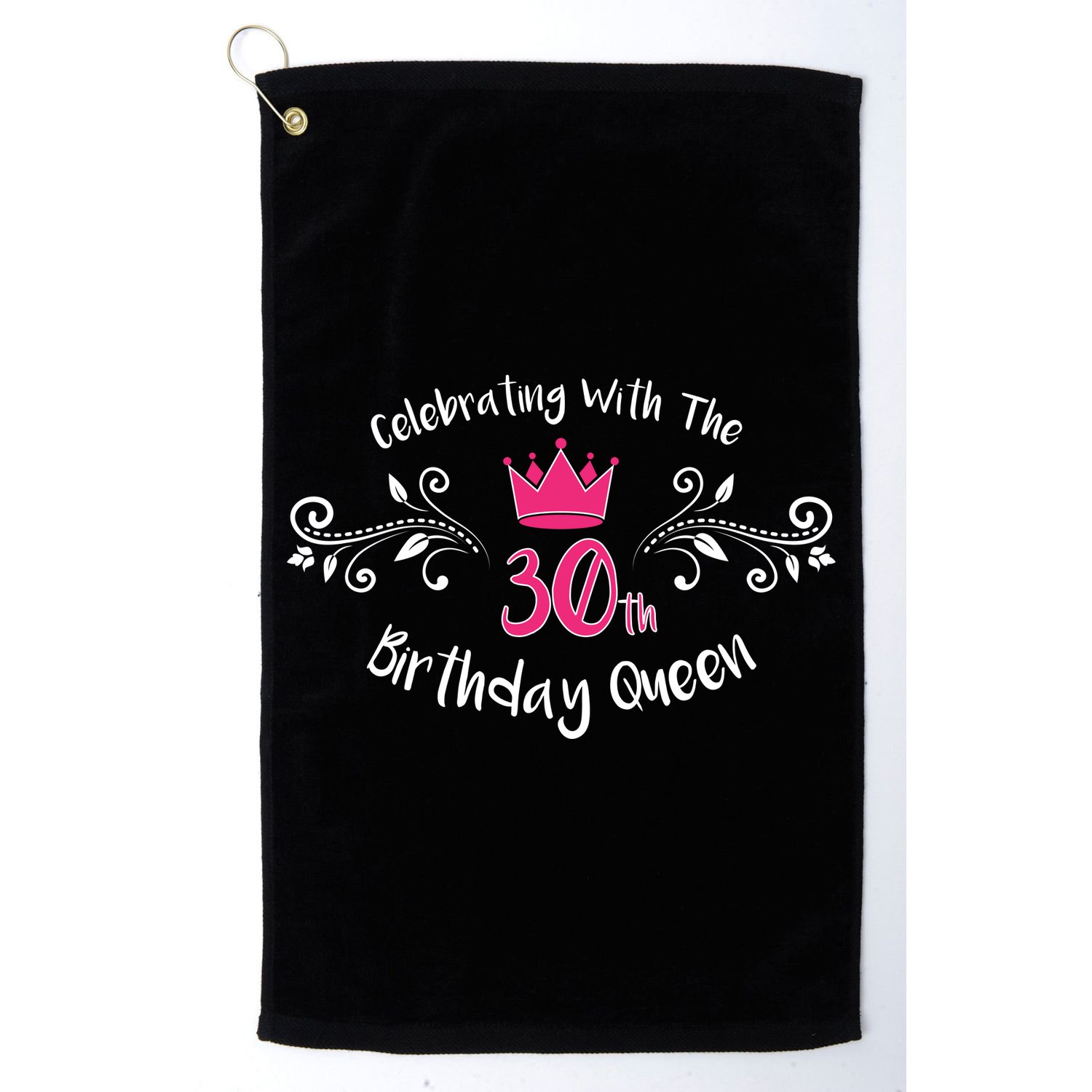 Celebrating With The 30th Birthday Queen Golf Towel
