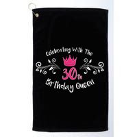 Celebrating With The 30th Birthday Queen Golf Towel
