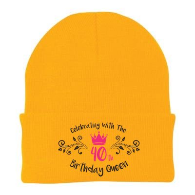 Celebrating With The 40th Birthday Queen Knit Cap Winter Beanie