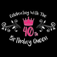 Celebrating With The 40th Birthday Queen Tall T-Shirt