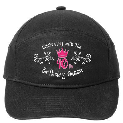 Celebrating With The 40th Birthday Queen 7-Panel Snapback Hat