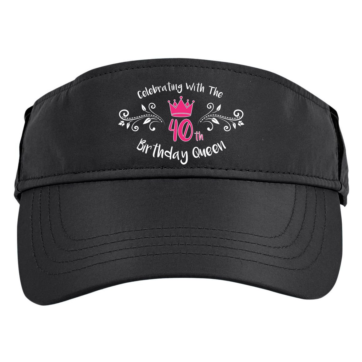 Celebrating With The 40th Birthday Queen Adult Drive Performance Visor
