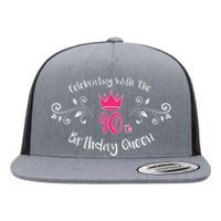 Celebrating With The 40th Birthday Queen Flat Bill Trucker Hat