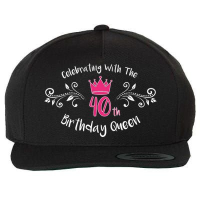 Celebrating With The 40th Birthday Queen Wool Snapback Cap