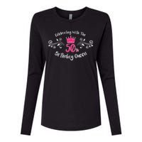 Celebrating With The 50th Birthday Queen Womens Cotton Relaxed Long Sleeve T-Shirt