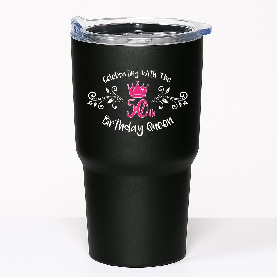 Celebrating With The 50th Birthday Queen Tumbler