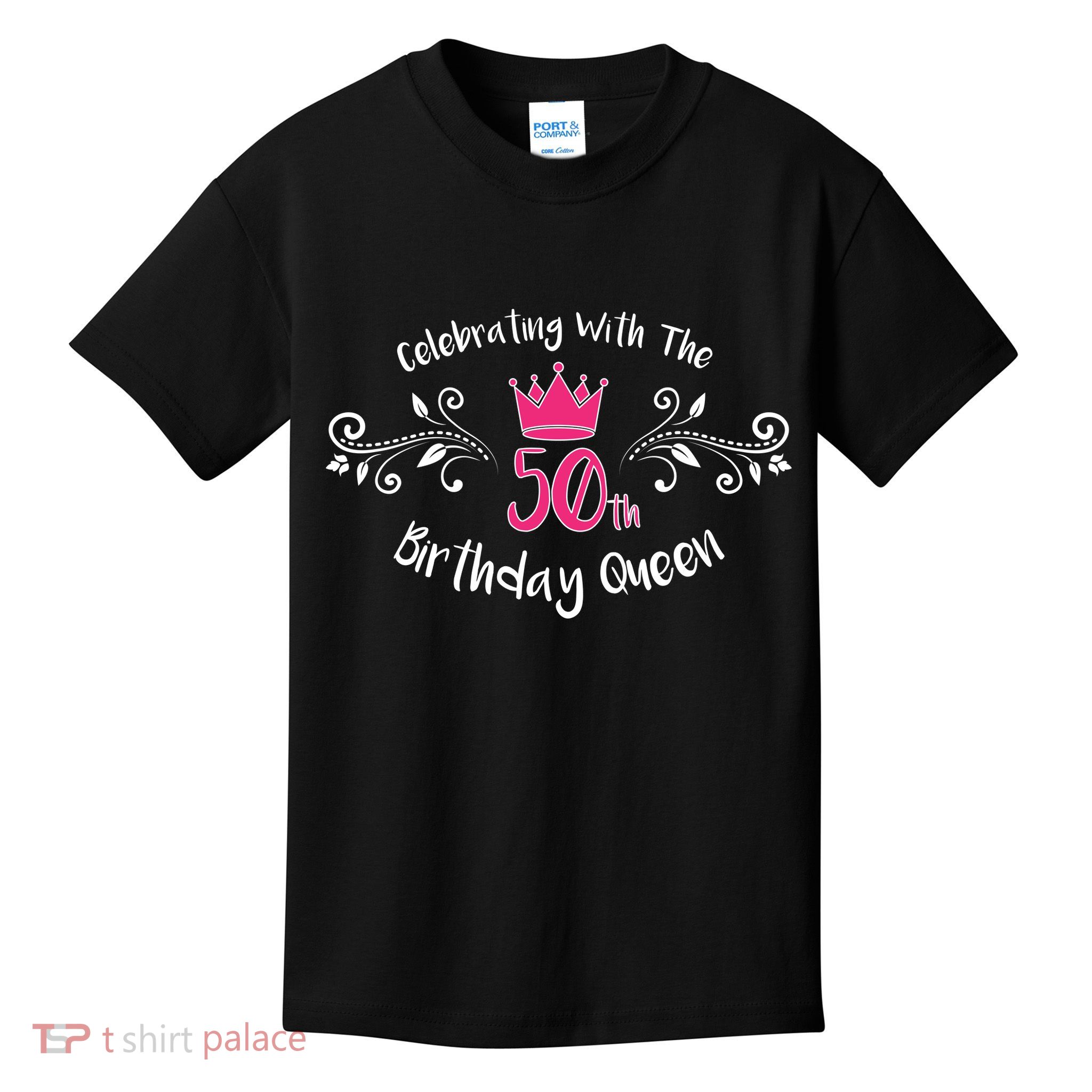 Celebrating With The 50th Birthday Queen Kids T-Shirt