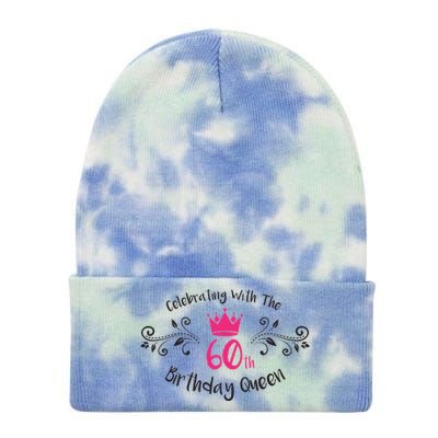 Celebrating With The 60th Birthday Queen Tie Dye 12in Knit Beanie