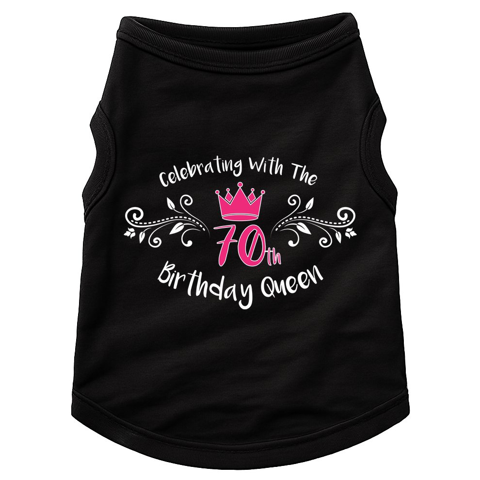 Celebrating With The 70th Birthday Queen Doggie Tank