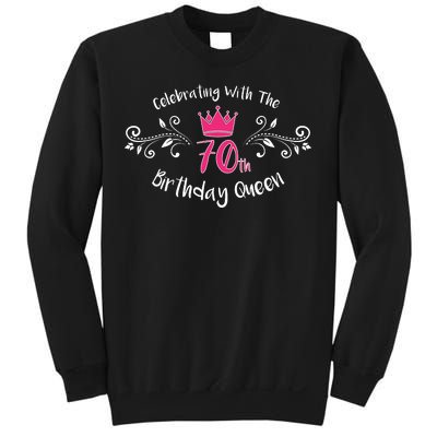 Celebrating With The 70th Birthday Queen Sweatshirt