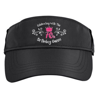 Celebrating With The 70th Birthday Queen Adult Drive Performance Visor