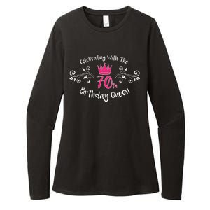 Celebrating With The 70th Birthday Queen Womens CVC Long Sleeve Shirt