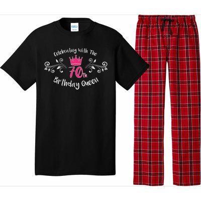 Celebrating With The 70th Birthday Queen Pajama Set