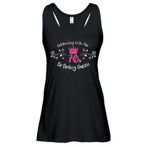 Celebrating With The 70th Birthday Queen Ladies Essential Flowy Tank