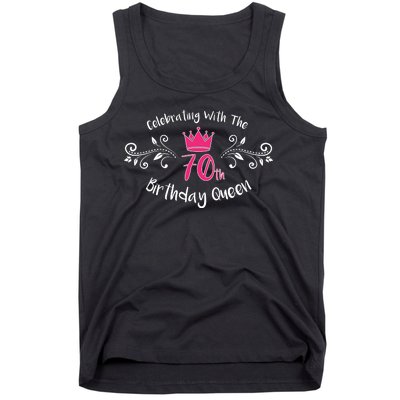 Celebrating With The 70th Birthday Queen Tank Top