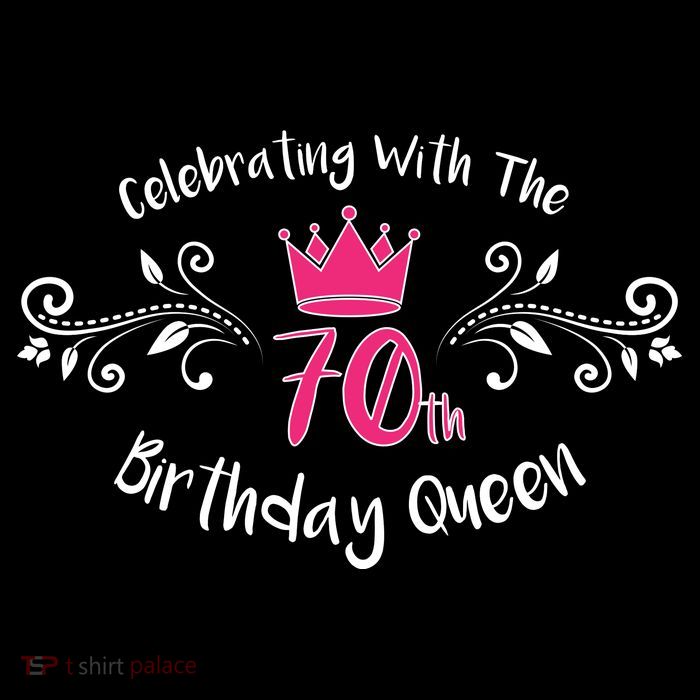 Celebrating With The 70th Birthday Queen Women's V-Neck T-Shirt