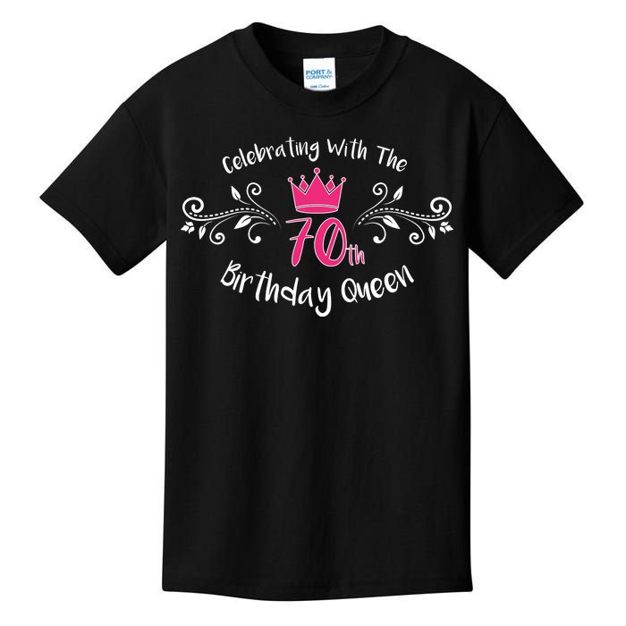 Celebrating With The 70th Birthday Queen Kids T-Shirt