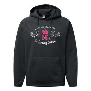 Celebrating With The 80th Birthday Queen Performance Fleece Hoodie