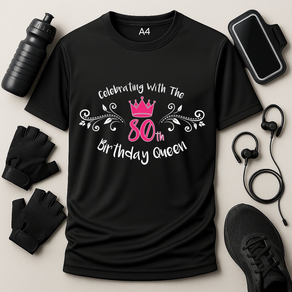 Celebrating With The 80th Birthday Queen Cooling Performance Crew T-Shirt