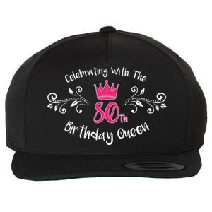 Celebrating With The 80th Birthday Queen Wool Snapback Cap