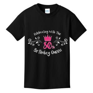 Celebrating With The 80th Birthday Queen Kids T-Shirt