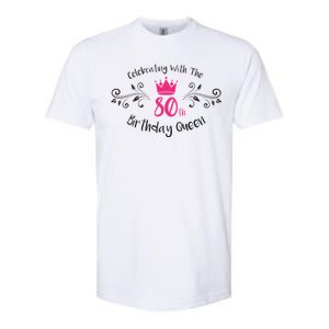 Celebrating With The 80th Birthday Queen Softstyle CVC T-Shirt