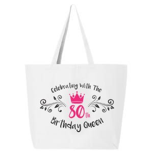 Celebrating With The 80th Birthday Queen 25L Jumbo Tote