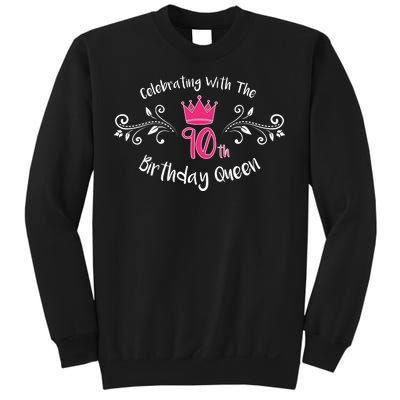 Celebrating With The 90th Birthday Queen Sweatshirt