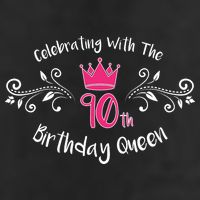 Celebrating With The 90th Birthday Queen Adult Drive Performance Visor