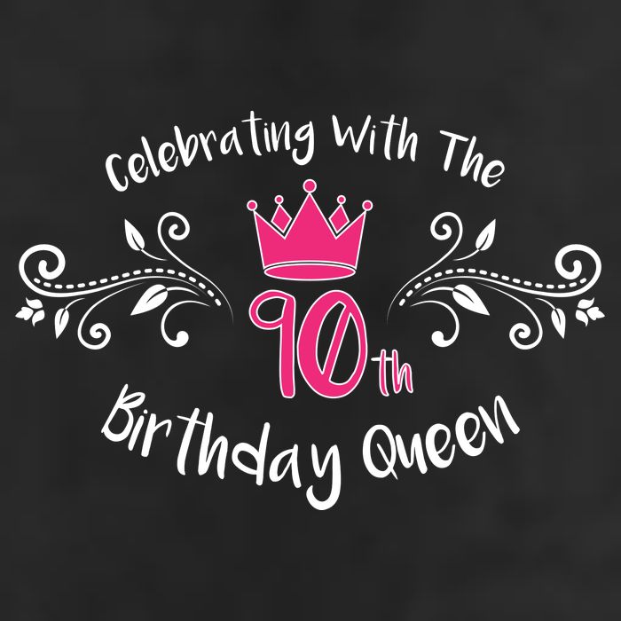 Celebrating With The 90th Birthday Queen Adult Drive Performance Visor