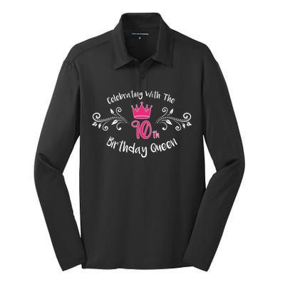 Celebrating With The 90th Birthday Queen Silk Touch Performance Long Sleeve Polo