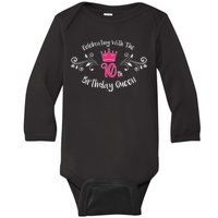 Celebrating With The 90th Birthday Queen Baby Long Sleeve Bodysuit