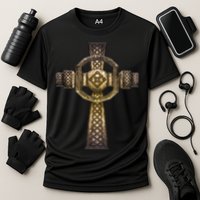 Celtic Irish Cross Cooling Performance Crew T-Shirt