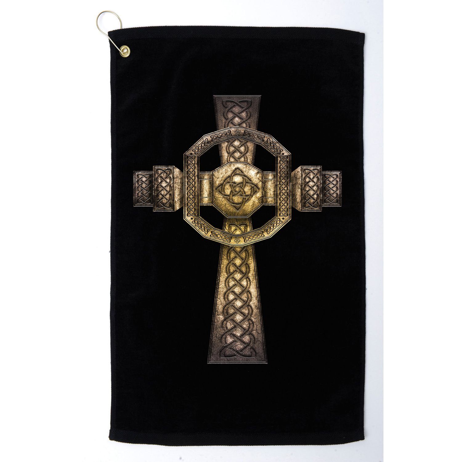 Celtic Irish Cross Golf Towel