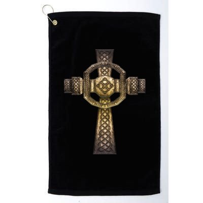 Celtic Irish Cross Platinum Collection Golf Towel