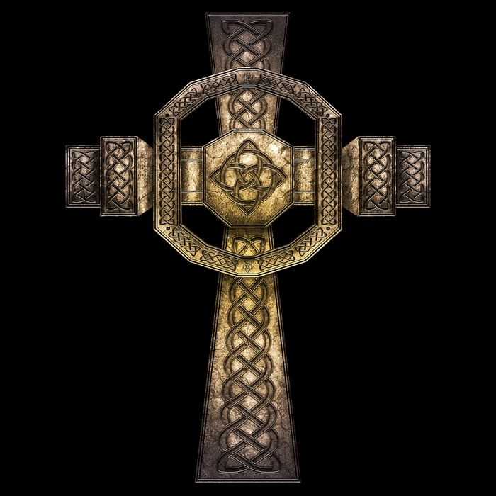 Celtic Irish Cross Wool Snapback Cap