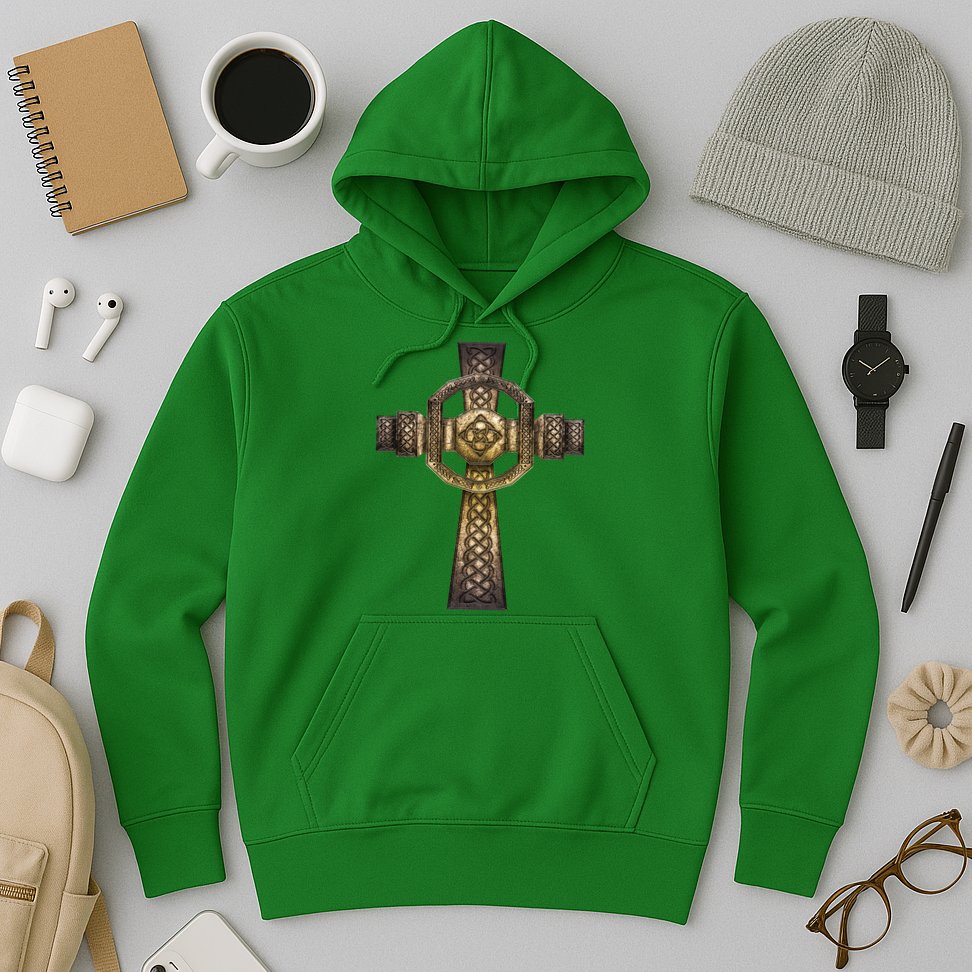 Celtic Irish Cross Hoodie